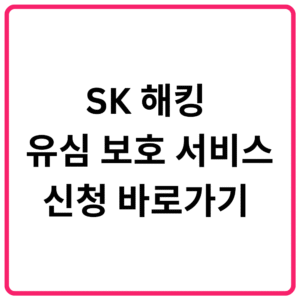 SK 해킹 유심 보호 서비스 신청 바로가기
